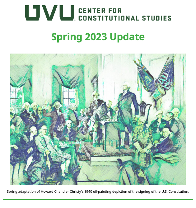Image of the Spring 2023 newsletter