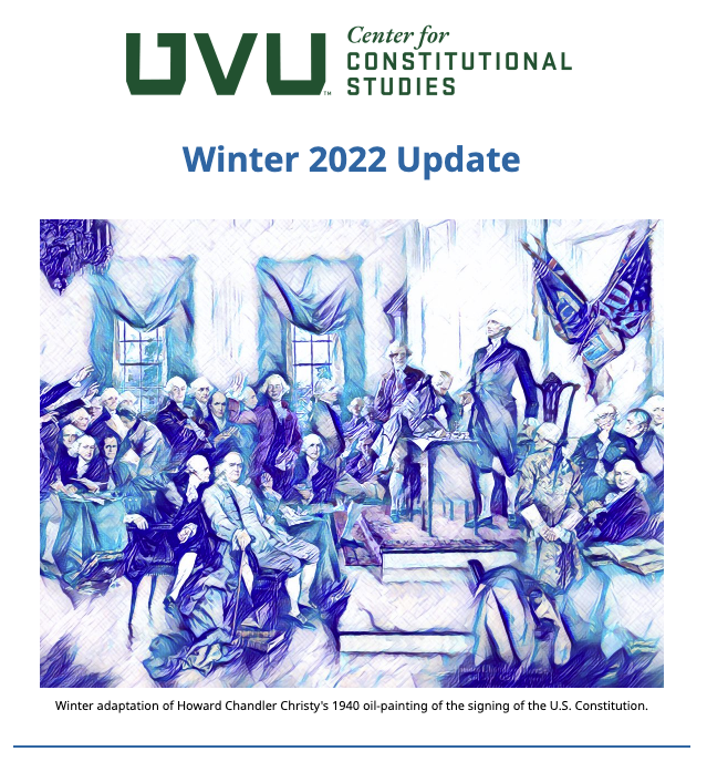 Image of the Winter 2022 newsletter