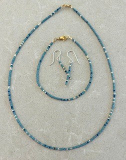 Image of a beaded necklace set