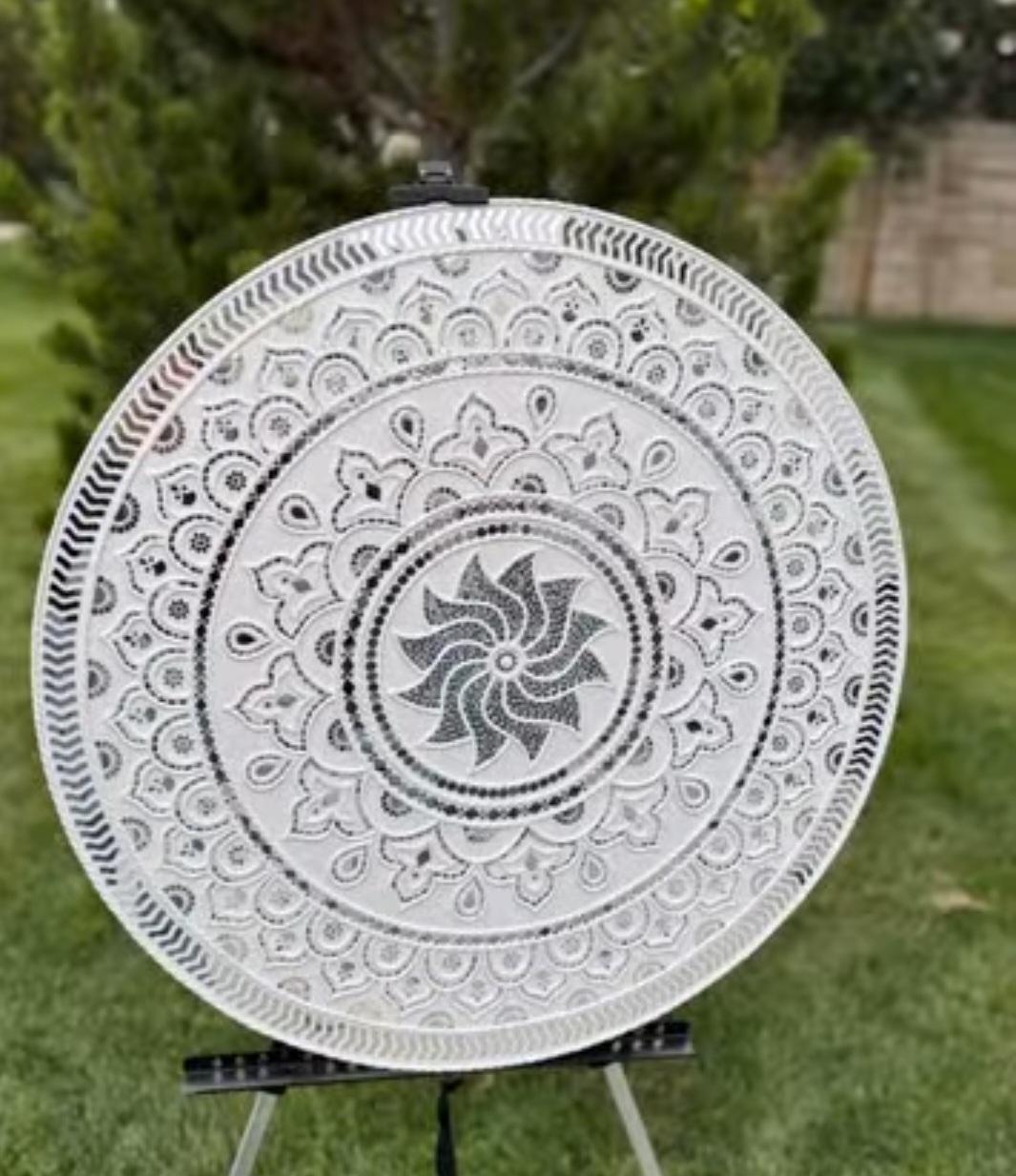 ornate mud mirror