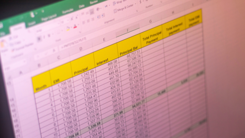 excel spreadsheet