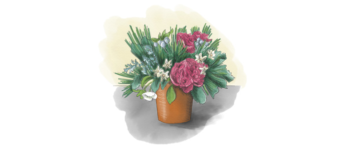 Floral design illustration