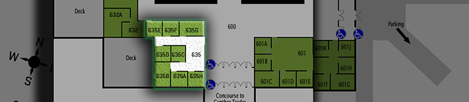 blue print of the layout of the advising office