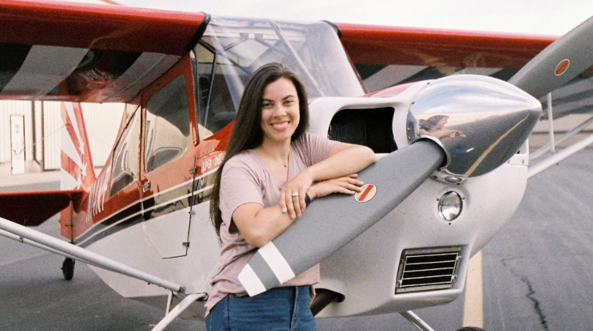 Wife, mother of 3, succeeds in university’s aviation program