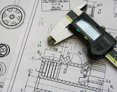 Photo of schematic and tool