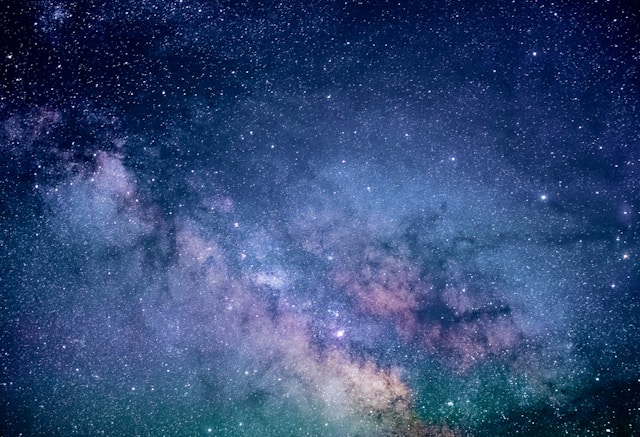 The night time sky