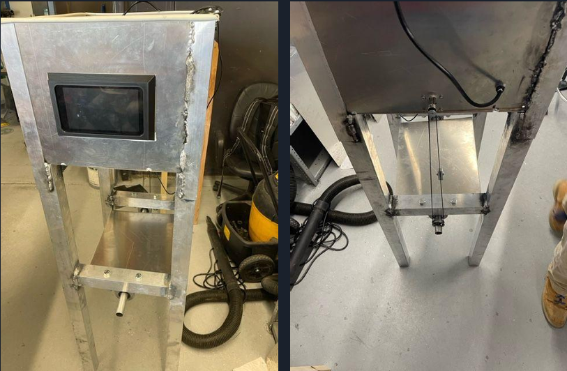 metal table-like object