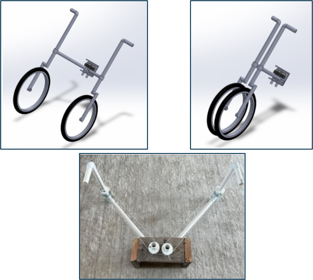 3d modelings of a bike