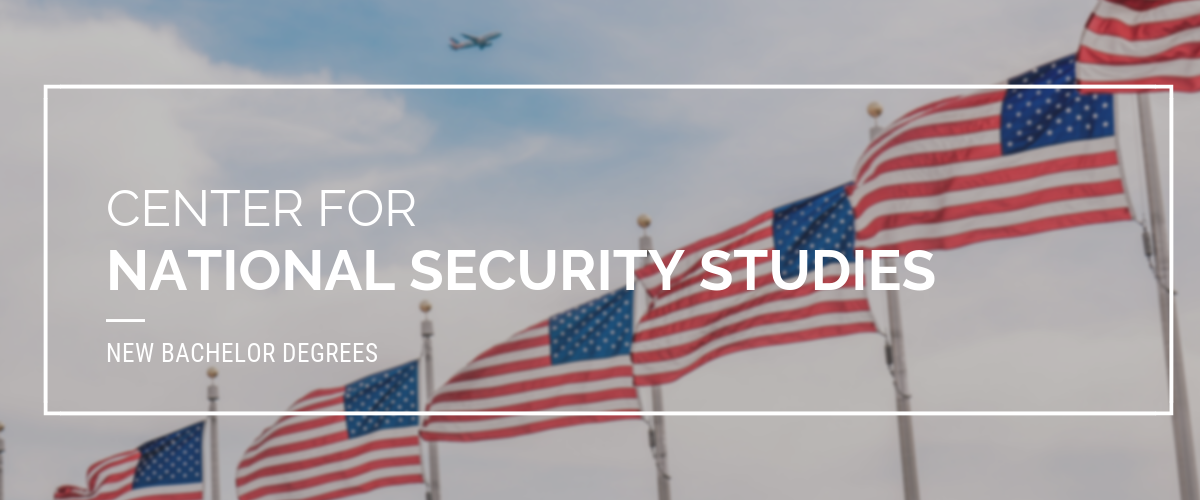 New National Security Studies Degree