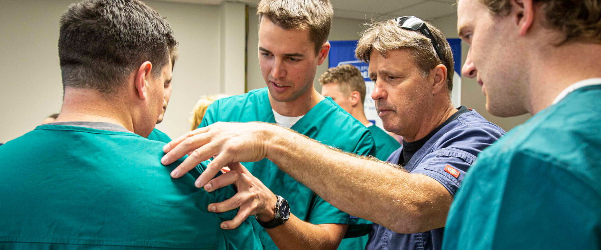 Paramedic Students Participate in Teleflex Cadaver Lab