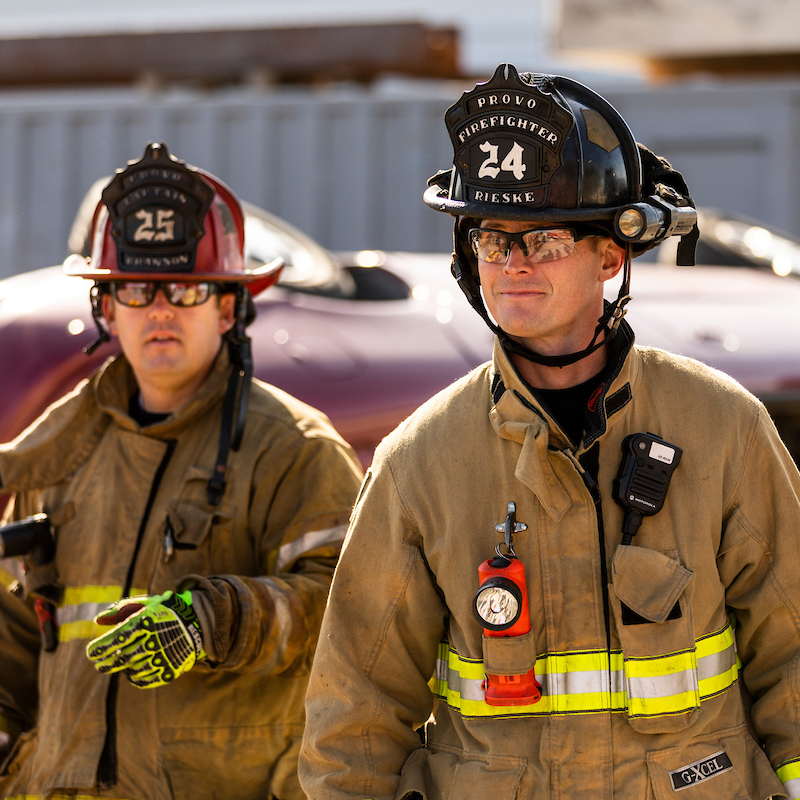 2 firefighters