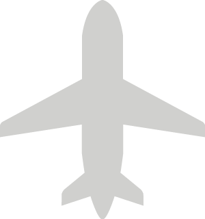 Outline of a commercial jet.