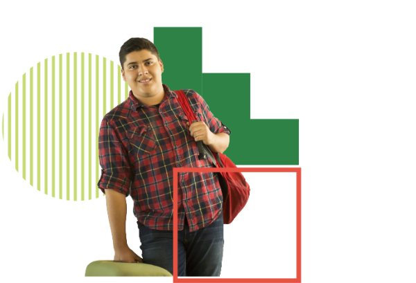 Image of student with backpack