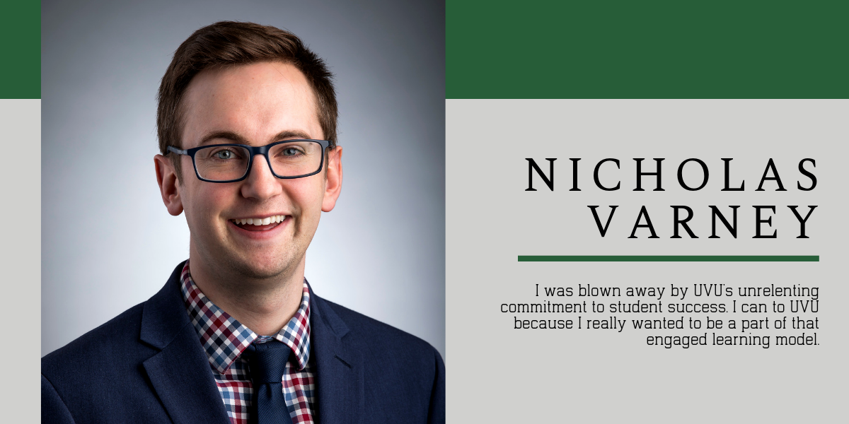 UVU Grad Nick Varney Plans to Pursue a Education Policy