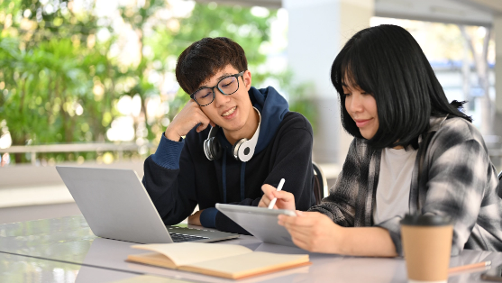 Students Studying together