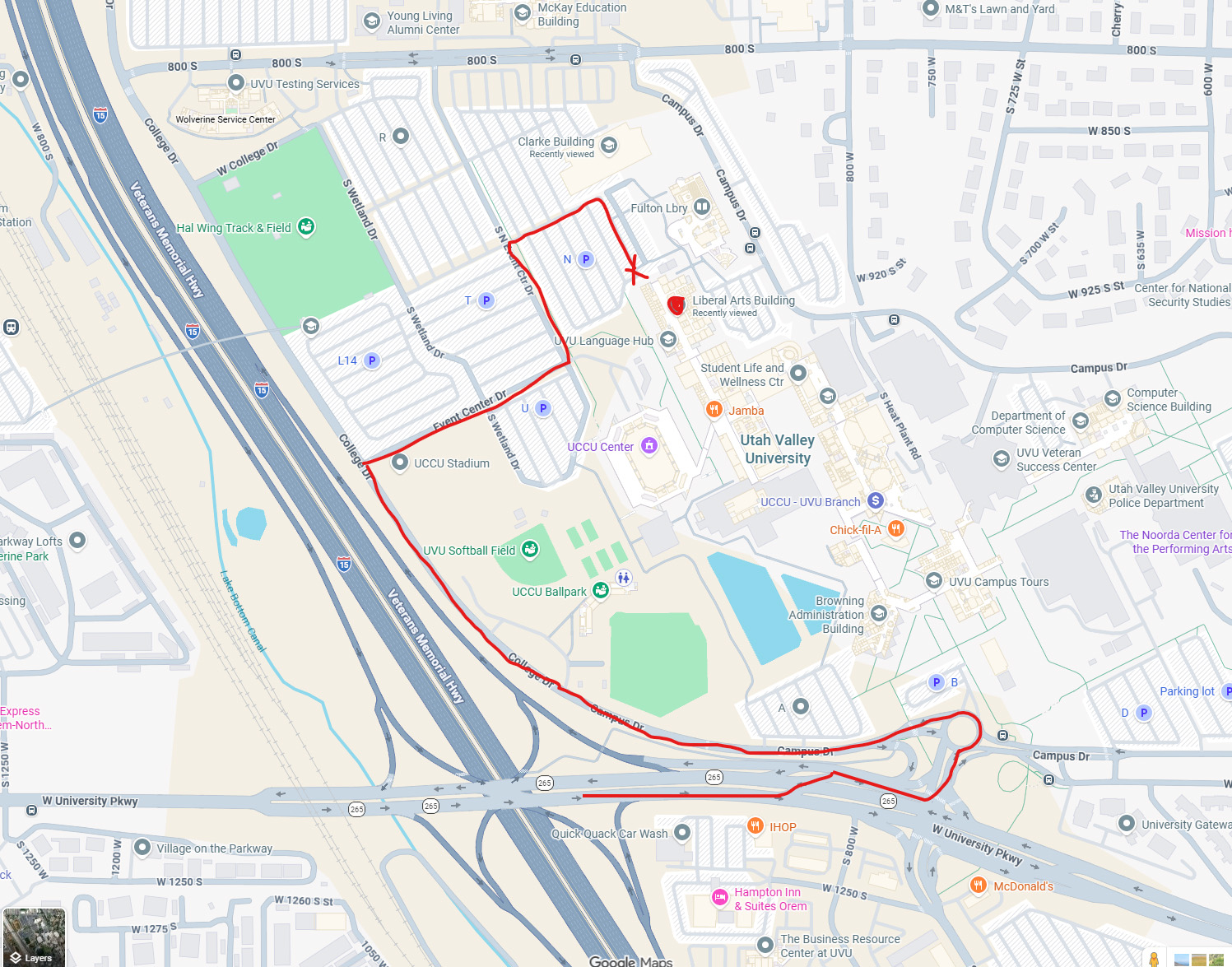 map to LA building