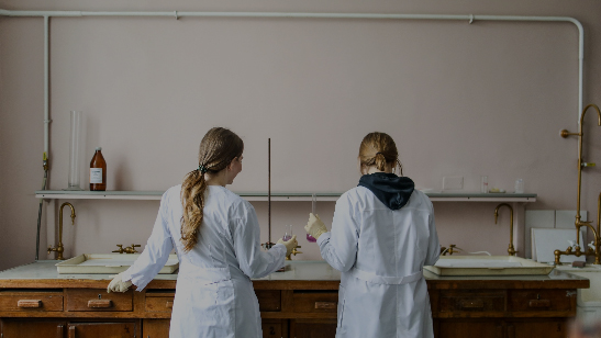 People working in a lab