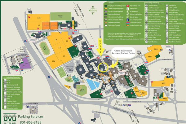 uvu parking map image