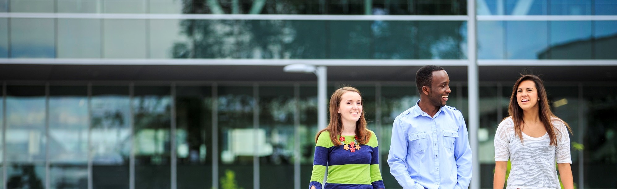 Students Walking on Campus