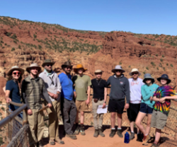 Group in the desert