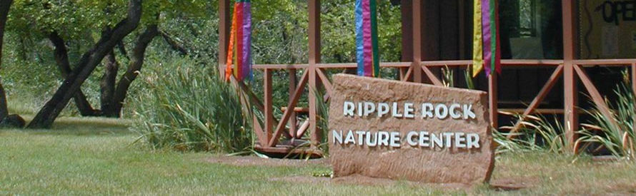 Sign in front of Ripple Rock Nature Center