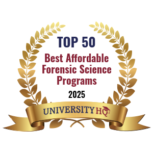 Top 100 most affordable forensic Science Colleges Badge
