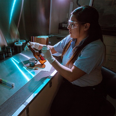 Technician working in a lab