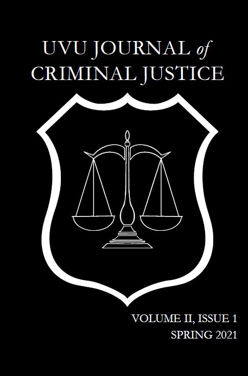 UVU Journal of Criminal Justice - Spring 2021 Cover