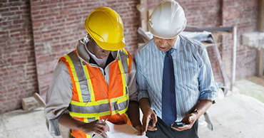 two construction workers