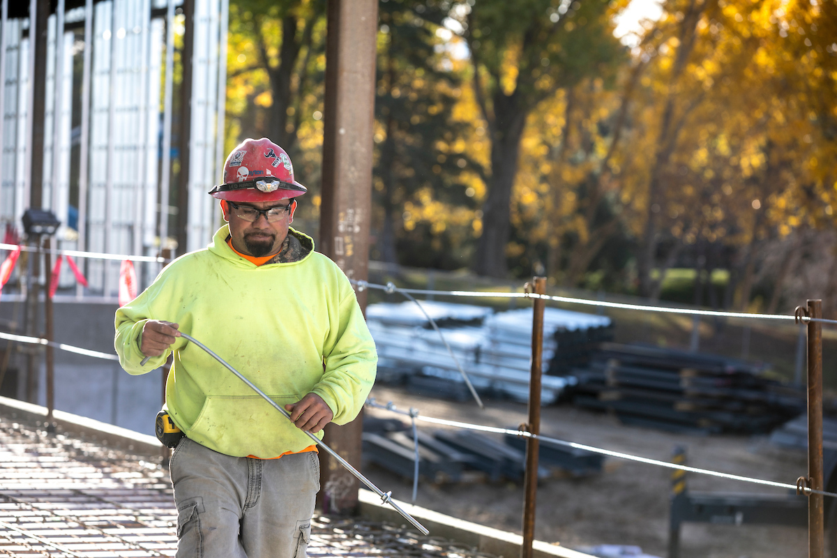 Image of a construction worker on a site