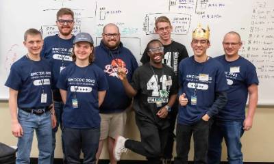 Cybersecurity Club members at CCDC Competition