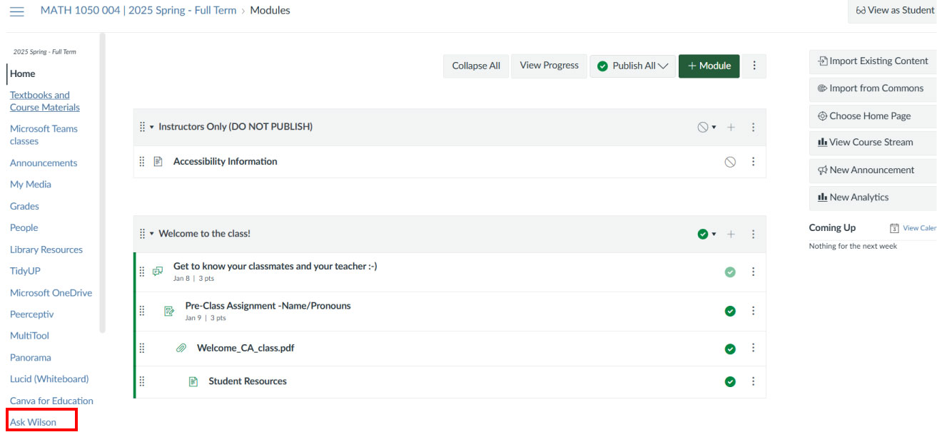 Canvas Navigation