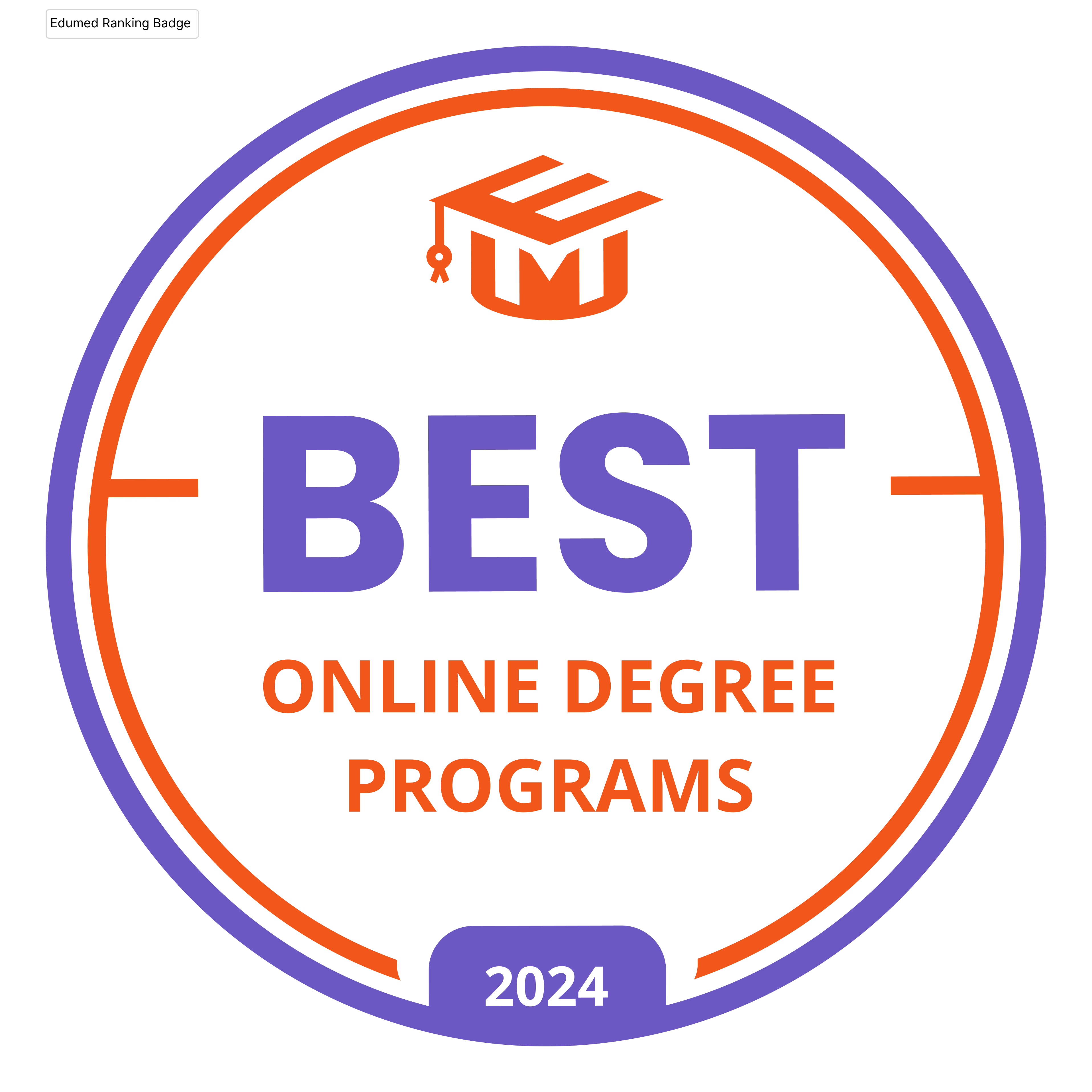 Best Online Degree Badge