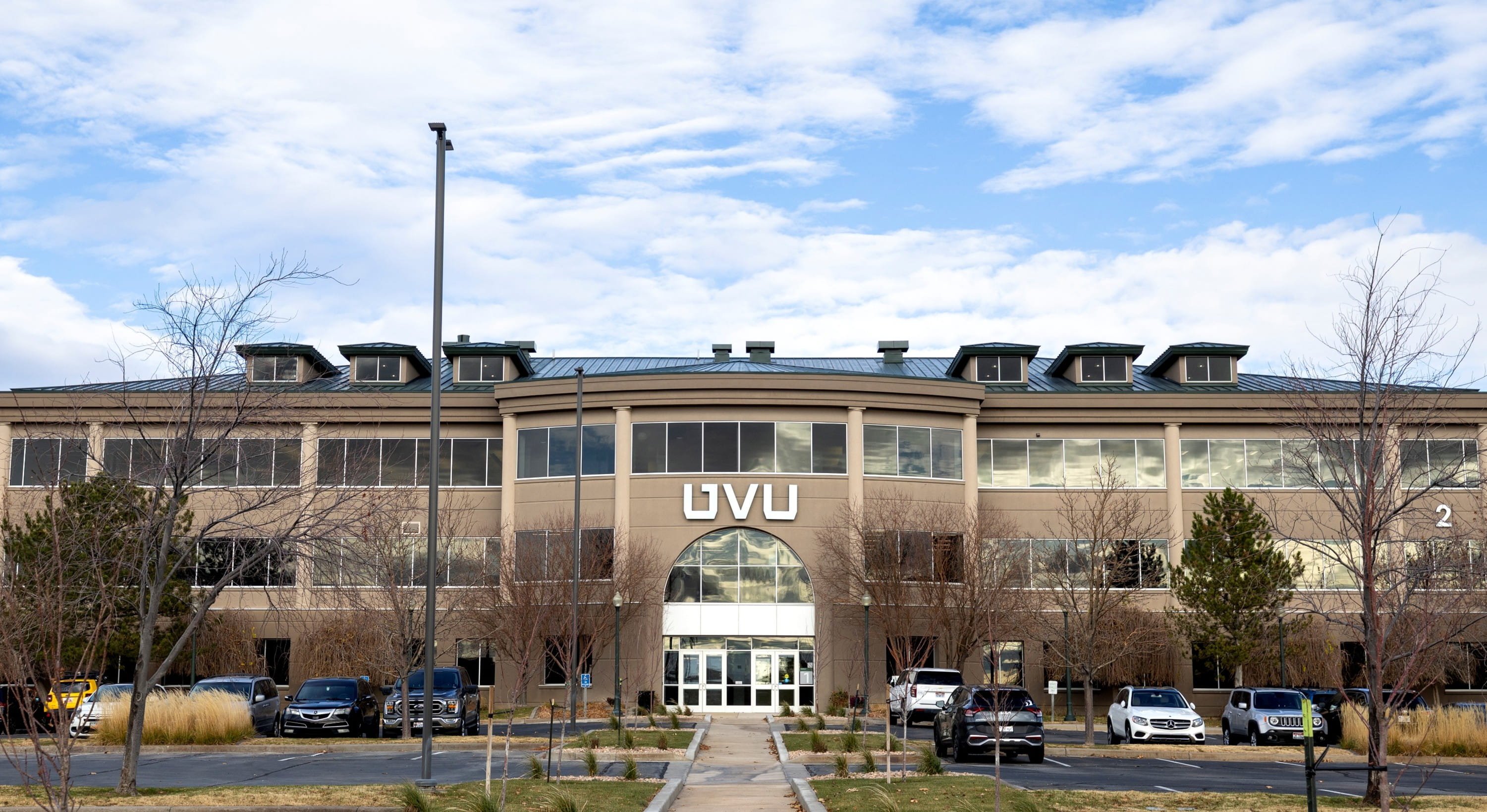 UVU Dental Hygiene clinic in Lehi UVU Dental Hygiene clinic in Lehi, view from parking lot