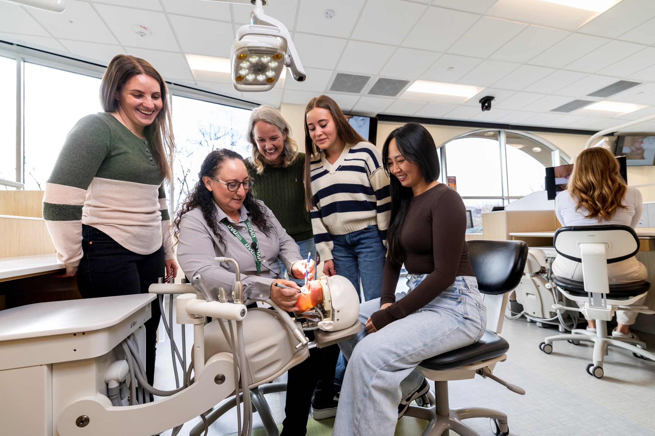 UVU Dental Hygiene students in lab