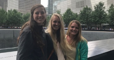 3 Dental Hygiene students with the New York Experience