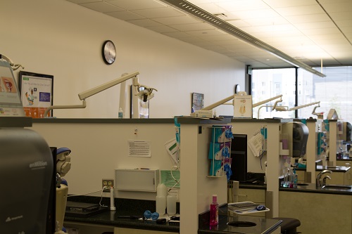 picture of different areas in dental hygiene clinic