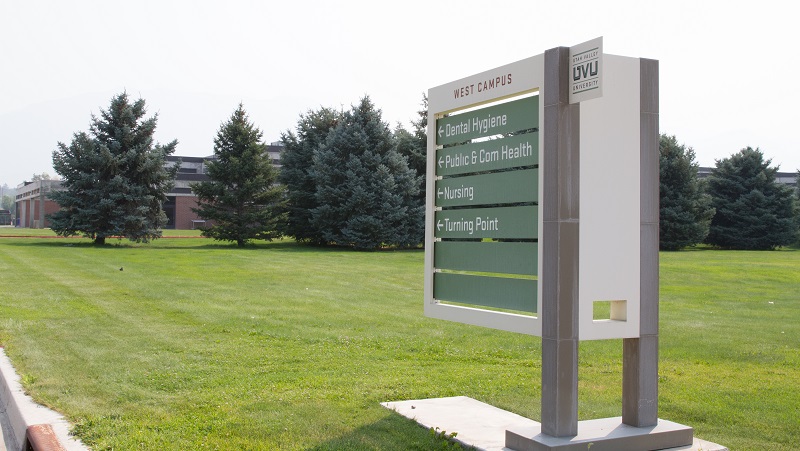 A picture of the sign outside the dental hygiene office