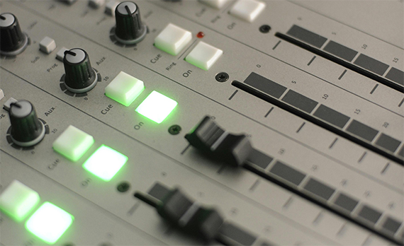 close up of audio tools