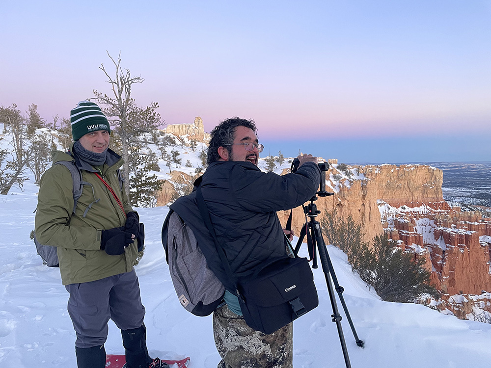 Dan and Alex taking 360 Photos for the VR Tour