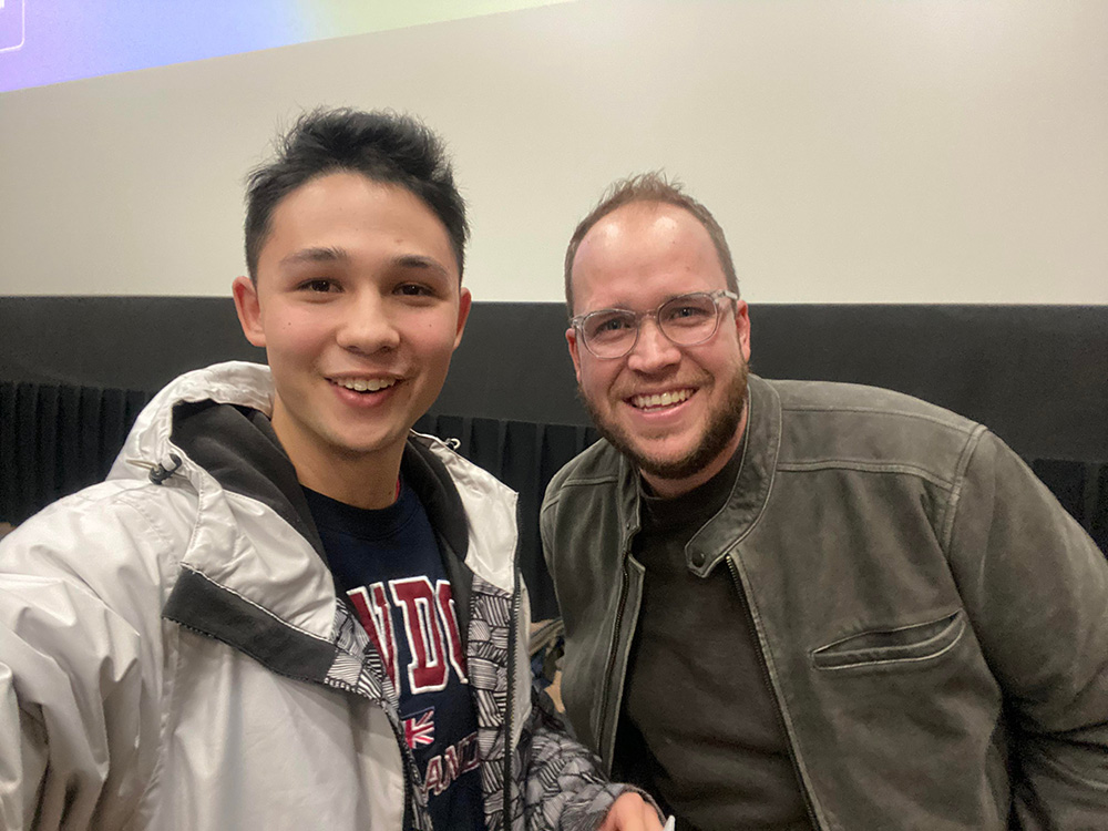 Lucas and director Jake Wagner