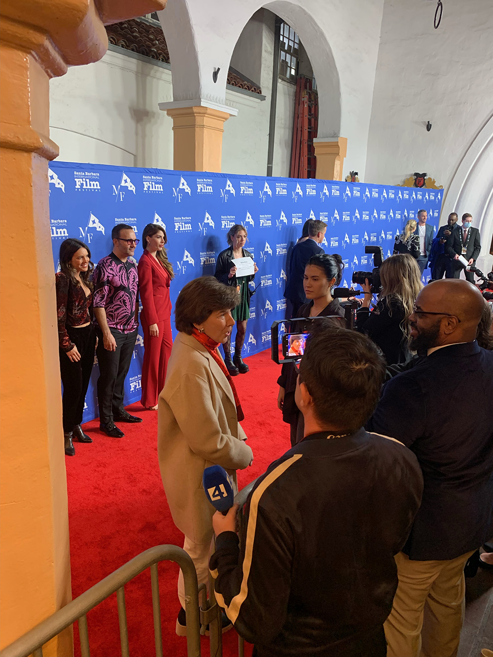 Jenny being Interviewed at the Santa Barbara Film Festival