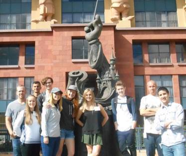 A group of students at Disney Studios
