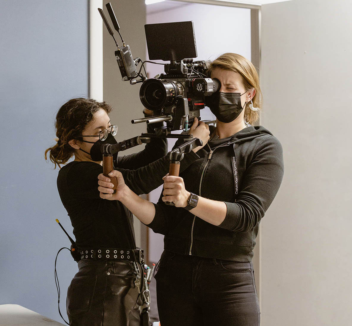 Cinematographer Lucy Zavarcikova mentoring students