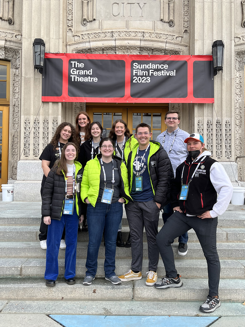 Students at the 2023 Sundance Film Festival