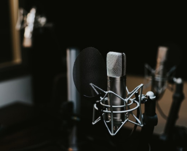 The interior of a recording studio