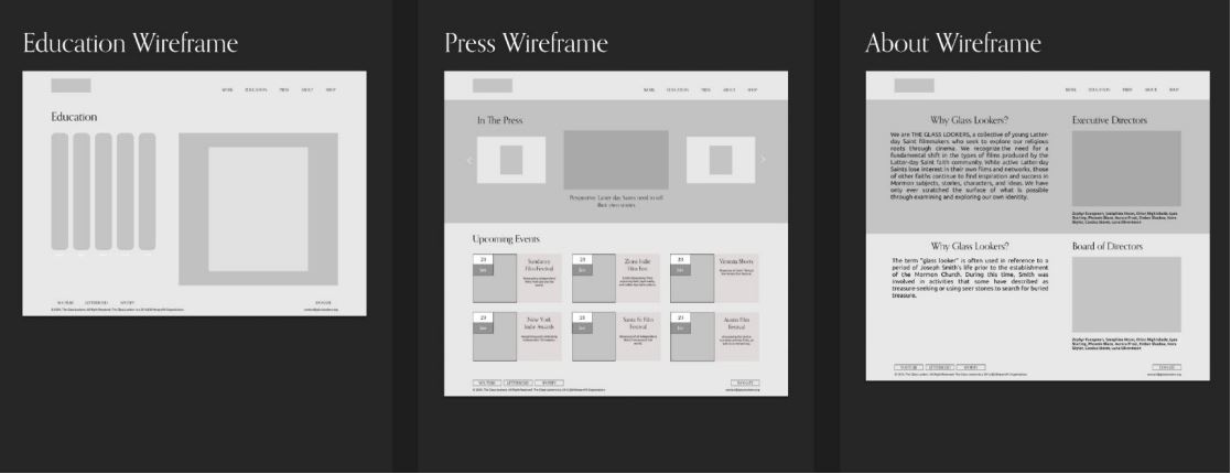 wireframes