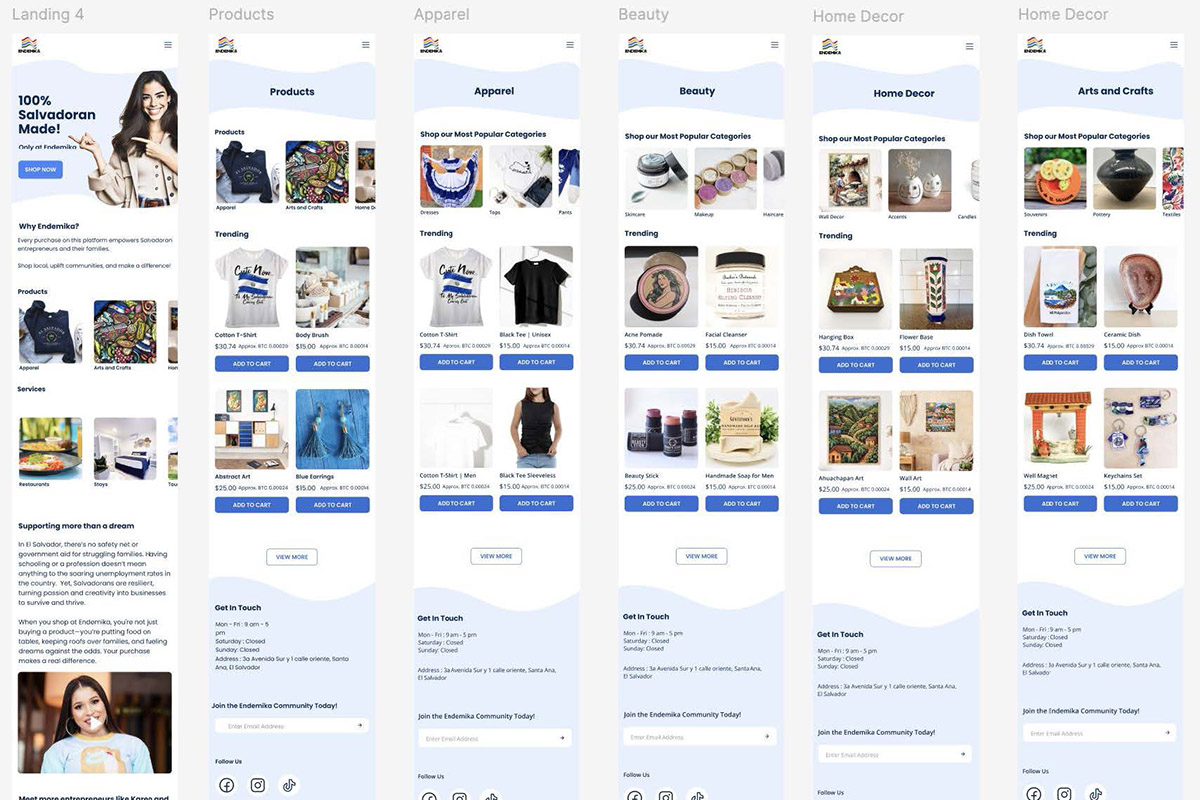 Endemika E-Commerce Website