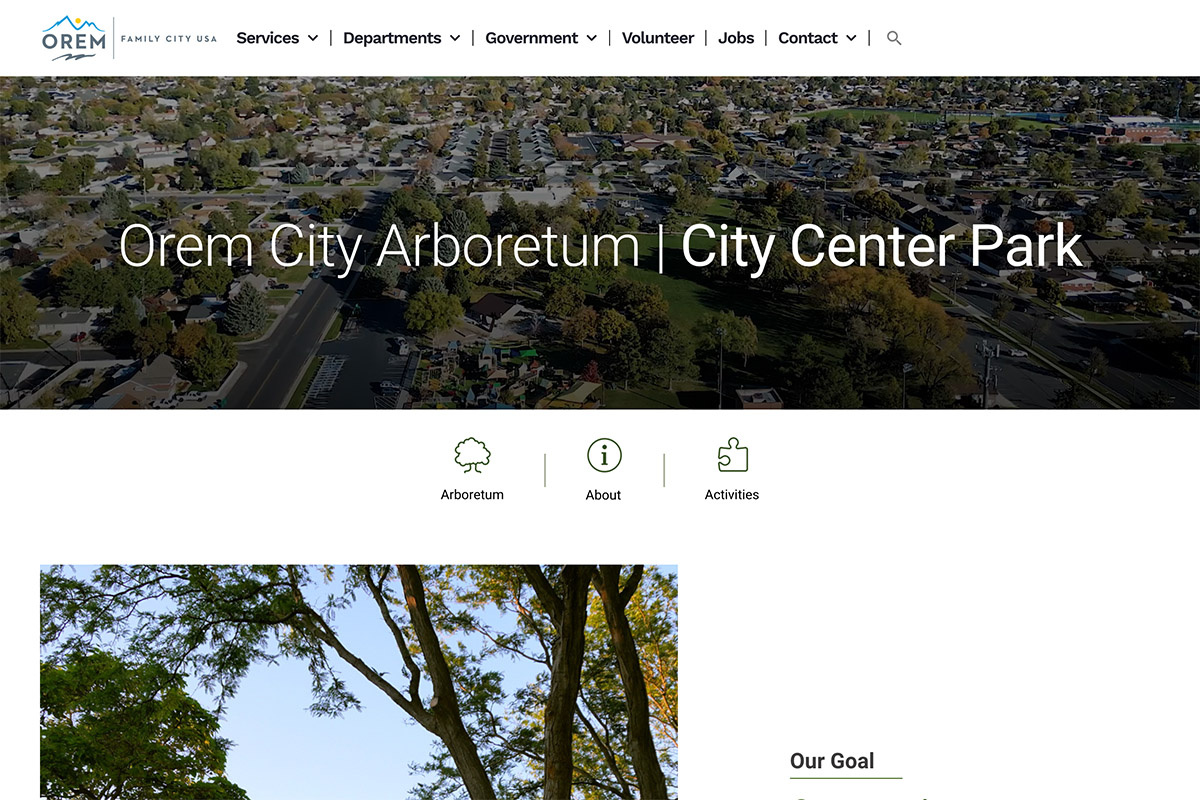 Orem Arboretum Discover Trail Website