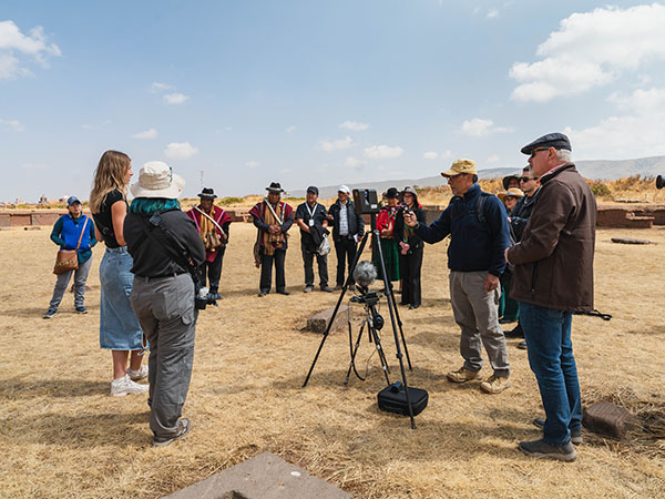 group of people in a field
